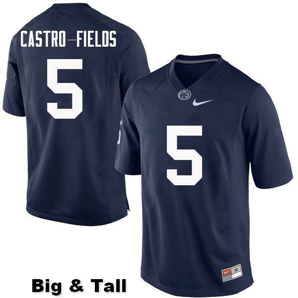 NCAA Nike Men's Penn State Nittany Lions Tariq Castro-Fields #5 College Football Authentic Big & Tall Navy Stitched Jersey NAJ1498AX